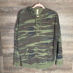 Altar’d State Green Camo Hoodie Size M